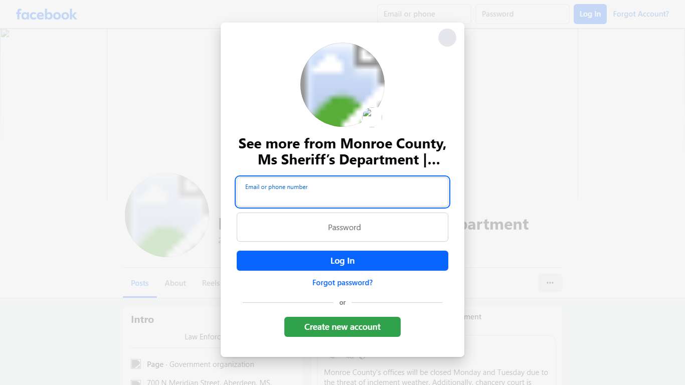 Monroe County, Ms Sheriff’s Department Aberdeen MS Facebook